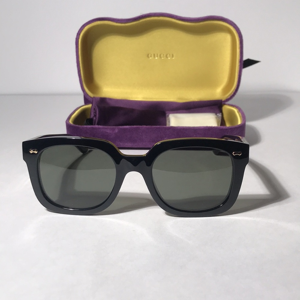 New Authentic Gucci GG0912S 001 Black Square Sunglasses with Case - Picture 6 of 16